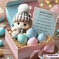 💖Påskpromotion🔥Handgjord Mini Bunny Hug Söt påskpresent🐇🎁
