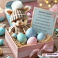 💖Påskpromotion🔥Handgjord Mini Bunny Hug Söt påskpresent🐇🎁