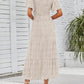 👗 50% RABATT NU! 🌸 Women's Casual Floral Print Maxi Dress – Flutter ärmar, Smockad Hög Midja & Flödande Kjol i lager ✨
