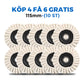 🔥Köp 1 få 1 gratis🔥Polerskiva med flik av ullfilt