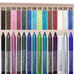 14-delars Vattenfast Gel-Eyeliner Set - Metallisk & Pärlemorskimrande Finish - Långvarig Smetfri Formula