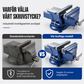 🔧 50 % RABATT NU! 🗜️ Skruvstycke med bred öppning – 80 kN klämkraft, 360° sväng & 90° tilt – perfekt för professionellt metallarbete 🔩