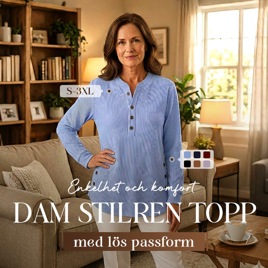 💃Sista dagen 50 % rabatt⏰Långärmad, lösstickad tröja i enfärgat material med rund hals för kvinnor (köp 2, fraktfritt)