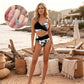🌸🌿 Bikini-set för damer med blommönster och hög midja 🌊👙