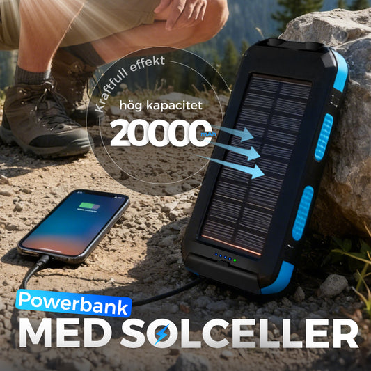 🔥Sista Dagen 50% RABATT🔥Solenergi Powerbank
