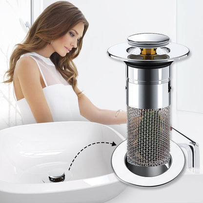 🚰KÖP 1 FÅ 1 GRATIS✨Universellt avloppsfilter för diskho – fångar upp avfall utan att blockera vattnet, enkel installation och snabb rengöring🛠️📦
