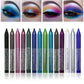 14-delars Vattenfast Gel-Eyeliner Set - Metallisk & Pärlemorskimrande Finish - Långvarig Smetfri Formula