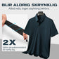 Andningsbar skrynkelfri T-shirt för män – klassisk revers 👕✨