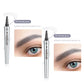 3D Vattentät Microblading Ögonbrynspenna - 4-Spets Design - Långvarig 36 Timmar
