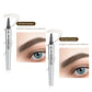 3D Vattentät Microblading Ögonbrynspenna - 4-Spets Design - Långvarig 36 Timmar