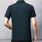 Andningsbar skrynkelfri T-shirt för män – klassisk revers 👕✨