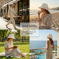 👒 BEGRÄNSAD TID -50% RABATT! ✨ Dam solhatt med bred brätte & rosett – hopfällbar, 360° UV-skydd & andningsbar 👒☀️