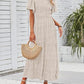 👗 50% RABATT NU! 🌸 Women's Casual Floral Print Maxi Dress – Flutter ärmar, Smockad Hög Midja & Flödande Kjol i lager ✨