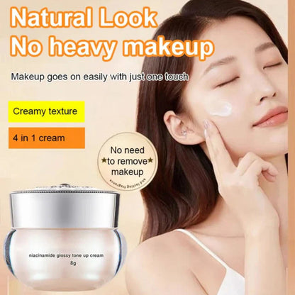 ✨NIACINAMID TONE-UP KRÄM🧴Lysterhöjande & Återfuktande, Minskar Pormängd och Utjämnar Hyton, Perfekt för Daglig Användning💫