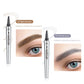 3D Vattentät Microblading Ögonbrynspenna - 4-Spets Design - Långvarig 36 Timmar