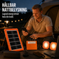 💥 50 % rabatt! ☀️ Bärbart solenergisystem – 4 W solpanel, 2400 mAh-batteri, stöd för Type-C/USB/DC-portar. Inkluderar 2 LED-lampor. Vattentåligt och stöttåligt. Perfekt för camping och nödsituationer 🛡️