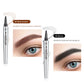 3D Vattentät Microblading Ögonbrynspenna - 4-Spets Design - Långvarig 36 Timmar