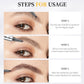 3D Vattentät Microblading Ögonbrynspenna - 4-Spets Design - Långvarig 36 Timmar