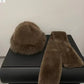 🧣50% RABATT❄️Fluffig Pälskeps + Halsduk – Supervarm, Mjuk & Komplett Vinterset 🎁