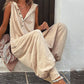 🌸 BEGRÄNSAD TID 50% RABATT! 💥 Dam Avslappnad Huvlös Ärmäslös Jumpsuit – Lös Passform, Andningsbar & Snygg 🌿