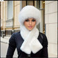 🧣50% RABATT❄️Fluffig Pälskeps + Halsduk – Supervarm, Mjuk & Komplett Vinterset 🎁