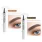 3D Vattentät Microblading Ögonbrynspenna - 4-Spets Design - Långvarig 36 Timmar