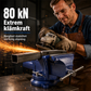 🔧 50 % RABATT NU! 🗜️ Skruvstycke med bred öppning – 80 kN klämkraft, 360° sväng & 90° tilt – perfekt för professionellt metallarbete 🔩