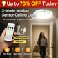 🔥💡 UPP TILL 50 % RABATT IDAG! Trådlös Taklampa med Rörelsesensor – 3 Ljuslägen, Magnetisk & Uppladdningsbar ✨