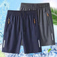 🔥50% RABATT NU!🔥  Herrars elastiska sommarshorts – Andningsbara, dragkedjefickor & stretchig passform – Perfekta för sport, resa eller varma dagar – bekväma och praktiska ☀️