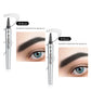 3D Vattentät Microblading Ögonbrynspenna - 4-Spets Design - Långvarig 36 Timmar