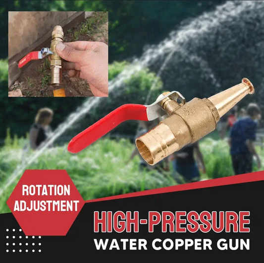 💧 50% RABATT NU! 🔫 Högtrycksvattenpistol i Koppar – Multifunktionsmunstycke, Förtjockad Ventil & Läcksäker 💪