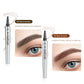 3D Vattentät Microblading Ögonbrynspenna - 4-Spets Design - Långvarig 36 Timmar