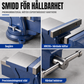 🔧 50 % RABATT NU! 🗜️ Skruvstycke med bred öppning – 80 kN klämkraft, 360° sväng & 90° tilt – perfekt för professionellt metallarbete 🔩