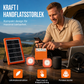 💥 50 % rabatt! ☀️ Bärbart solenergisystem – 4 W solpanel, 2400 mAh-batteri, stöd för Type-C/USB/DC-portar. Inkluderar 2 LED-lampor. Vattentåligt och stöttåligt. Perfekt för camping och nödsituationer 🛡️