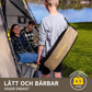🪑 Campingstol, bärbar och lätt, bekväm, hopfällbar gungstol med bärväska för camping, vandring, uteplatsen, fiske, maxbelastning upp till 113 kg, campingstol, hopfällbar stol