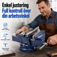 🔧 50 % RABATT NU! 🗜️ Skruvstycke med bred öppning – 80 kN klämkraft, 360° sväng & 90° tilt – perfekt för professionellt metallarbete 🔩