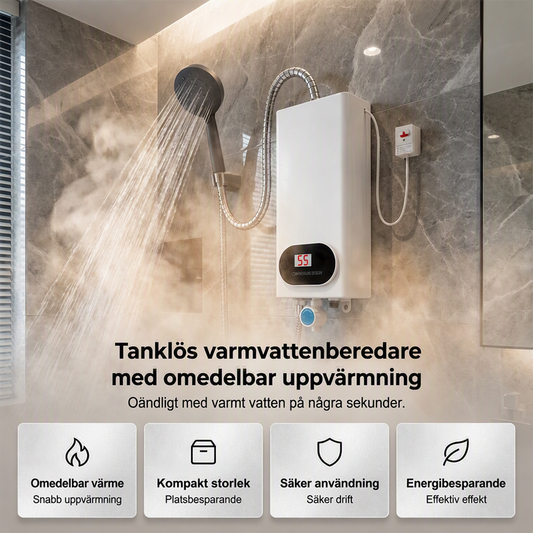 💧 50 % RABATT NU! ⚡ Kompakt omedelbar elektrisk vattenvärmare – snabb, säker & platsbesparande – perfekt för kök, badrum och resor 🏠