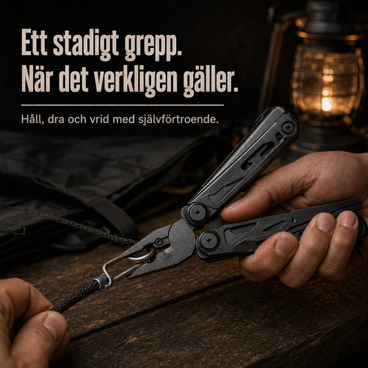 📢📢50% RABATT!! ⏰Portabel hopfällbar multitång med fodral