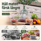 🔥 Återanvändbara matförvaringspåsar – Tättslutande, miljövänliga, perfekt för förvaring av livsmedel i kyl och frys 🥦🍎