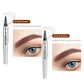 3D Vattentät Microblading Ögonbrynspenna - 4-Spets Design - Långvarig 36 Timmar