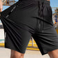🔥50% RABATT NU!🔥  Herrars elastiska sommarshorts – Andningsbara, dragkedjefickor & stretchig passform – Perfekta för sport, resa eller varma dagar – bekväma och praktiska ☀️