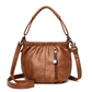 ⏰Endast nu 50% rabatt!👜Avslappnad veckad väska i mjukt läder – Praktisk bucket-väska med stil💼Lätt, slitstark och perfekt för vardagsbruk!🌟