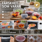 🔥 Återanvändbara matförvaringspåsar – Tättslutande, miljövänliga, perfekt för förvaring av livsmedel i kyl och frys 🥦🍎