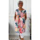 🔥 50 % RABATT 👗 Knälång klänning med fjärilstryck – lös passform & andningsbart tyg – lekfull elegans för vardag & sommar 👗🦋