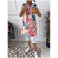 🔥 50 % RABATT 👗 Knälång klänning med fjärilstryck – lös passform & andningsbart tyg – lekfull elegans för vardag & sommar 👗🦋