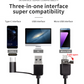 Industriell endoskopkamera med 3-i-1 USB-ormkamera för typ C-, Android- och PC-endoskop