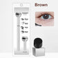 💖2-i-1 Vattentät Eyeliner & Nedre Ögonfrans Stämpelset med Individuell Flytande Eyeliner