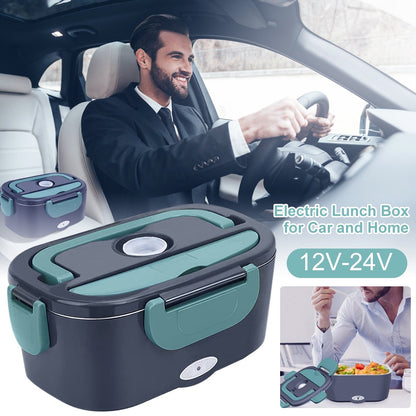 🍱 50% RABATT! ⚡ Bärbar Värme- & Kylbox 2-i-1 – 7 Delar, Dual Voltage & Perfekt för Lunch på Jobbet/Resor ✨