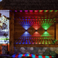 ✨Sista dagen 50% OFF☀️4 LED Solar Färgglada vägglampor Utomhuslampa Vattentät