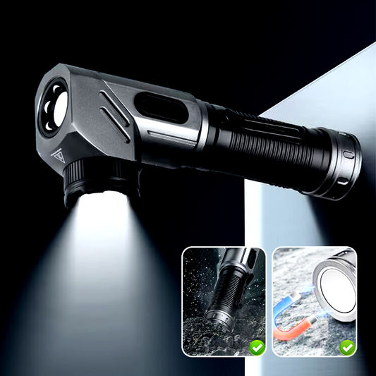 1500 lumen 90-graders ficklampa med magnetisk bas